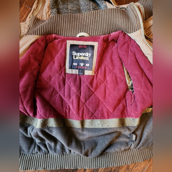 Superdry Limited Mens olive green winter coat - Picture 11 of 11